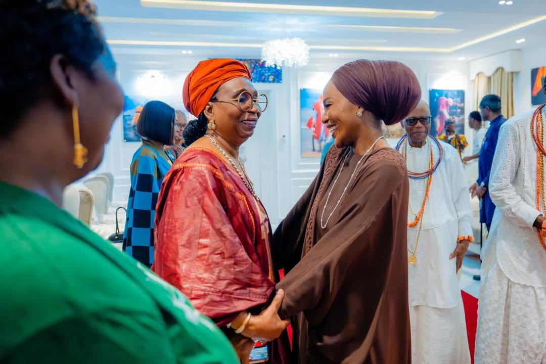 Dr Ibukun Awosika and guests in Warri
