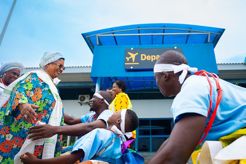 Closing moments of the reception