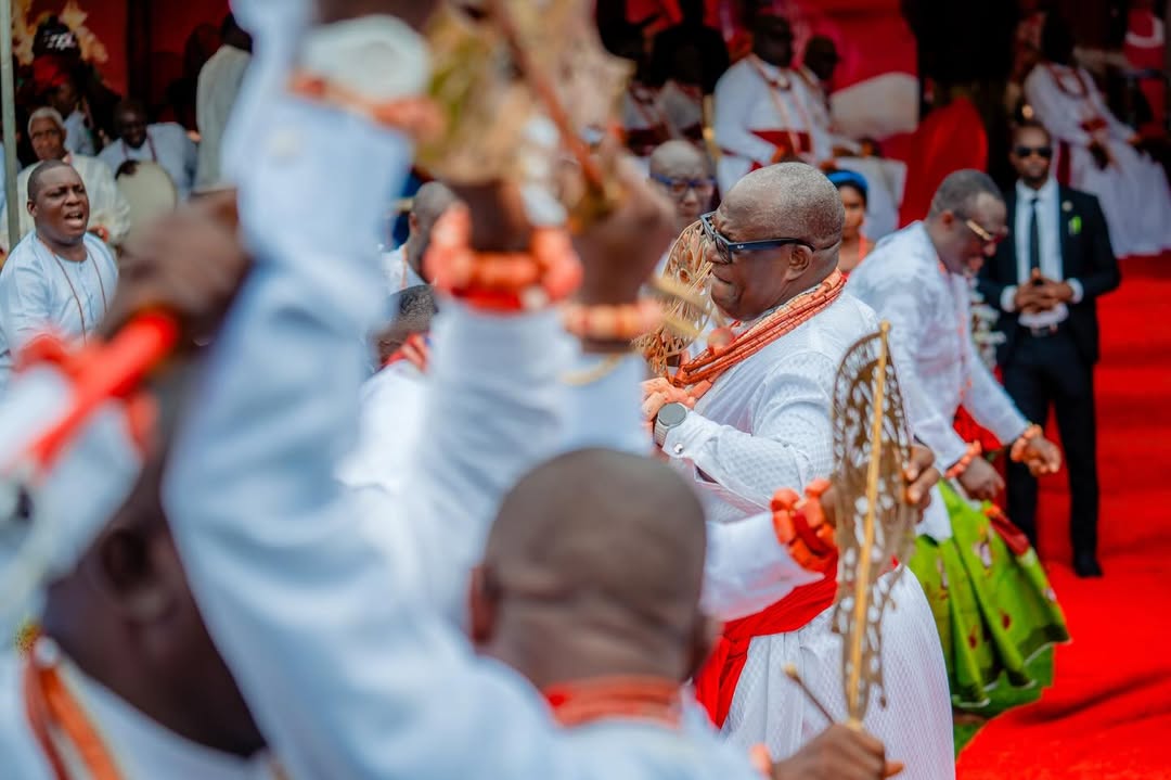 Joyful royal procession in Warri Kingdom