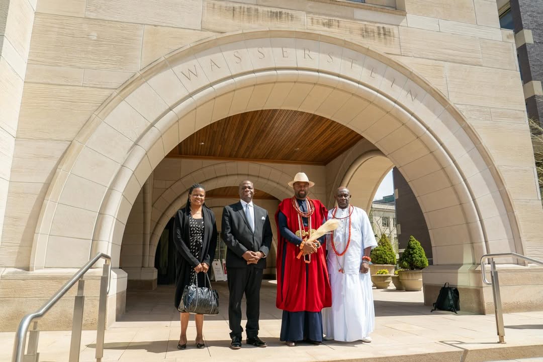 Ogiame Atuwatse III and attendees at Africa Development Conference 2026