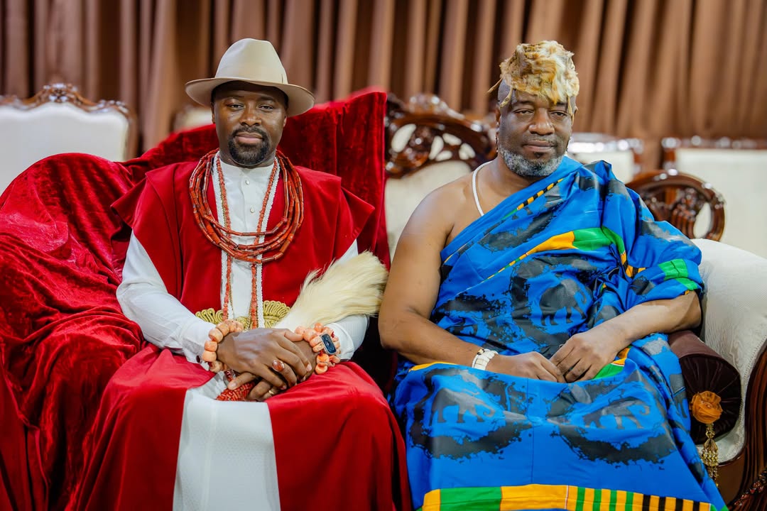 Royal delegation during the Accra courtesy visit