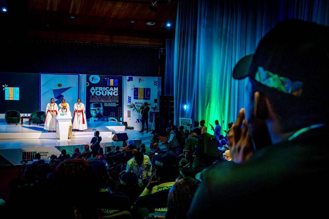 Leadership colloquium stage and audience