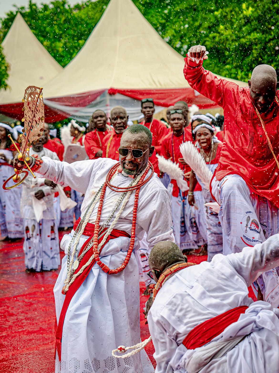 Ugbolokposo community completing palace guard duties