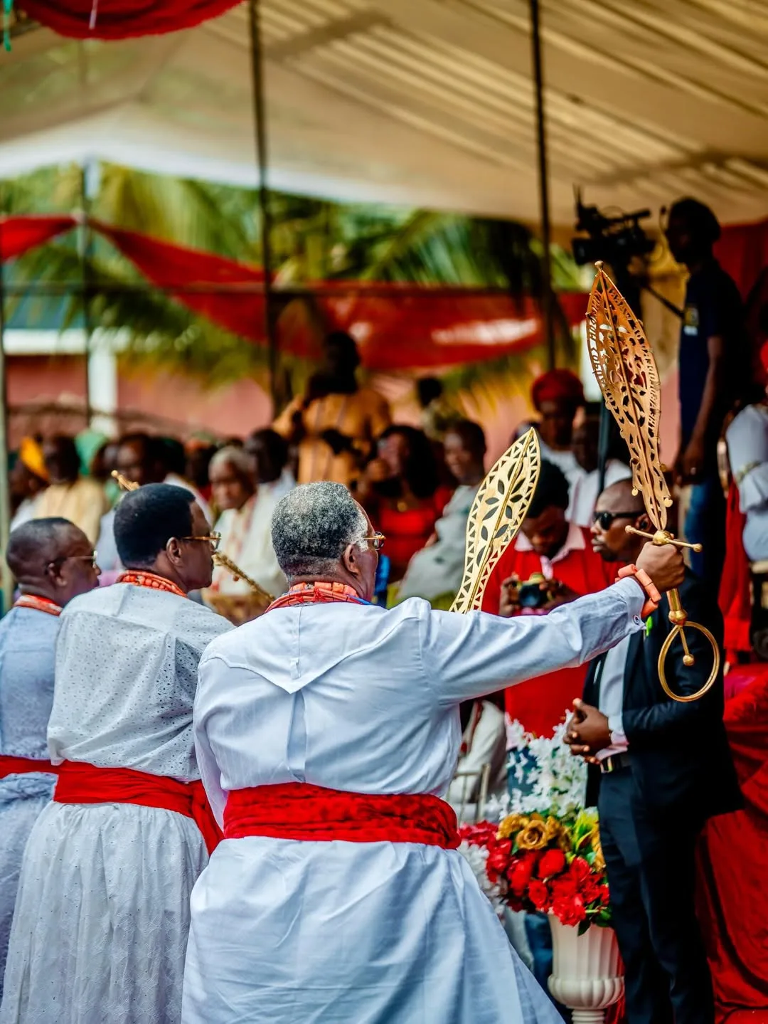 Community dance and ceremony in Warri Kingdom
