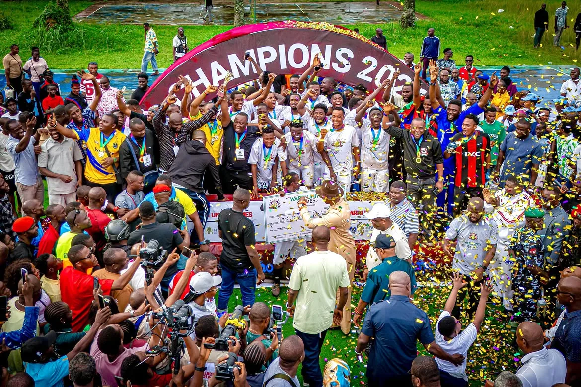 Warri Unity Games champions celebrating their victory