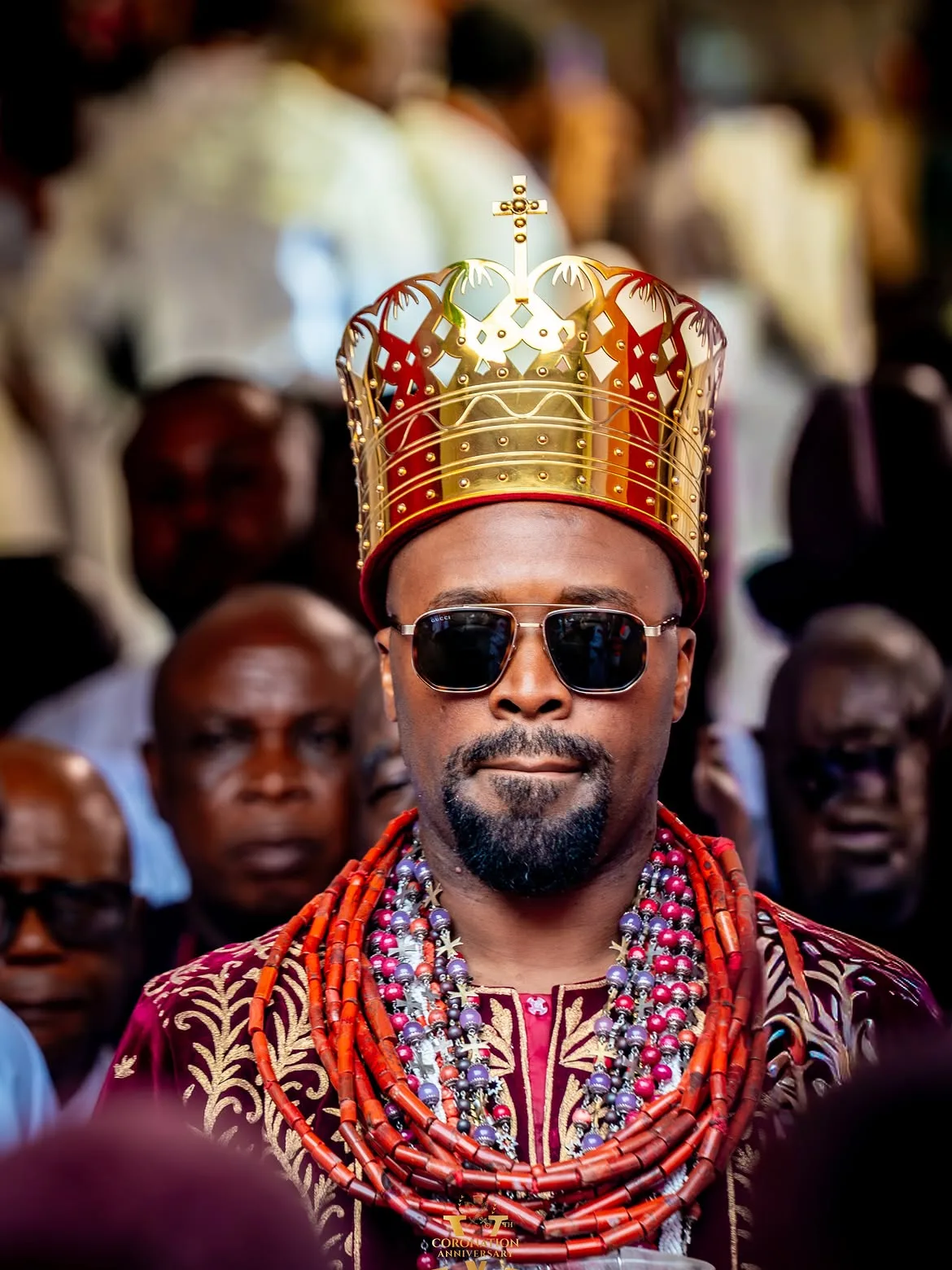 His Majesty Ògíamẹ̀ Atúwàtse III at the 5th Coronation Anniversary