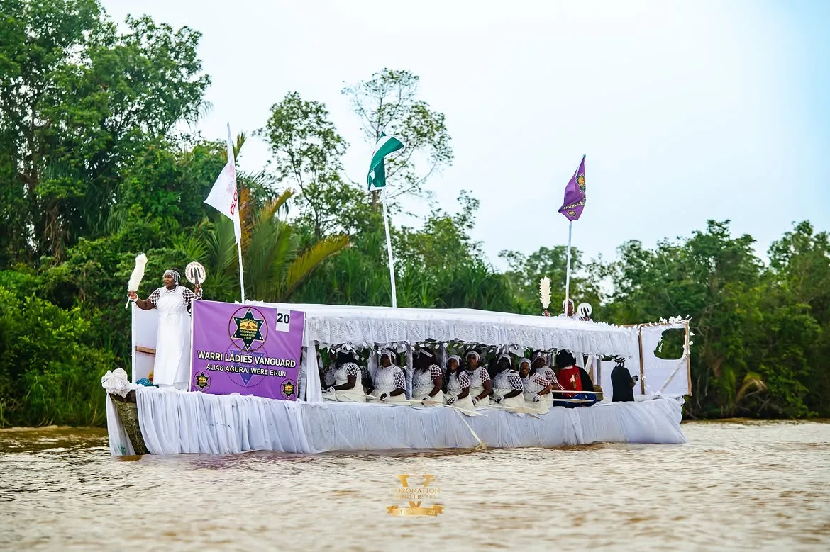 Warri Ladies Vanguard boat at the Royal Regatta